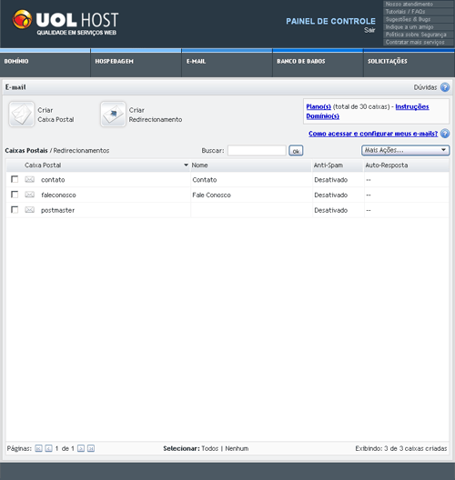 Exame de dns